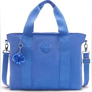 Kipling Women’s Large Minta Shoulder Bag Blue‎ Nwt